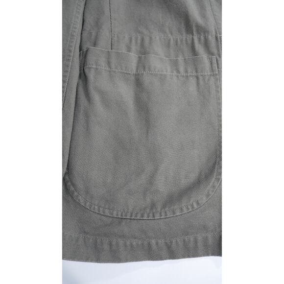 Baldwin Denim James Utility Blazer Mens Large in Taupe Gray Minimalist Workwear - Picture 7 of 8